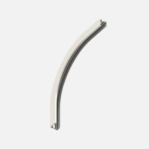 File Flex system - Curve type B in extruded aluminium